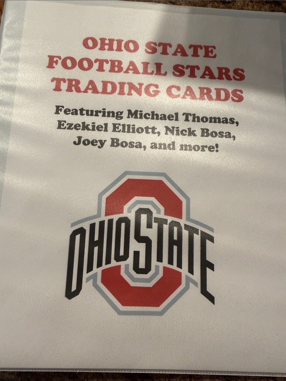 Ohio State Football Stars Trading Cards Collection